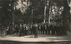 A Men's Choir in the Park Postcard