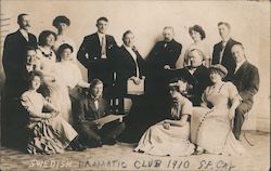 Swedish Dramatic Club 1910 Postcard