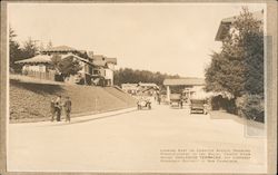 Looking East on Cerritos Avenue showing Porte-Cochere San Francisco, CA Postcard Postcard Postcard