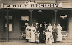 A Group of People in Front of Hunters Inn Family Resort San Francisco, CA Postcard Postcard Postcard