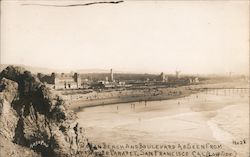 Ocean Beach and Boulevard As Seen From Cliff House San Francisco, CA Postcard Postcard Postcard