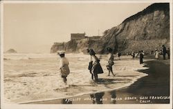 Cliff House and Ocean Beach San Francisco, CA Postcard Postcard Postcard