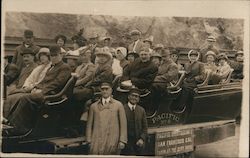 Crowd on a large Car, Cliff House Tour San Francisco, CA Postcard Postcard Postcard