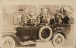 Lots of Men and Women in a Very Large Car San Francisco, CA Postcard Postcard Postcard