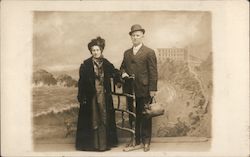 A Man and Women Posing Together San Francisco, CA Postcard Postcard Postcard