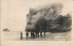 Cliff House Burning Postcard