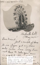 Ferris Wheel At Cliff House Postcard