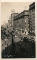 Geary at Market Street Postcard