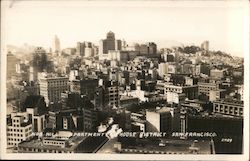 Nob HIll Apartment House District Postcard