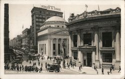 O'Farrell St at Market & Grant Postcard