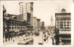 Market Street Looking East Toward Ferry Building San Francisco, CA Postcard Postcard Postcard