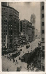 Third and Market Streets San Francisco, CA Postcard Postcard Postcard