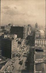 Market Street From Above Postcard