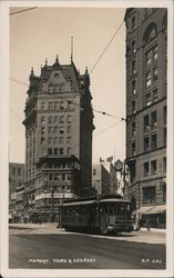 Market, Third and Kearney San Francisco, CA Postcard Postcard Postcard