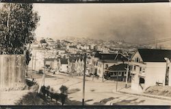 Row Houses on a Hill San Francisco, CA Postcard Postcard Postcard