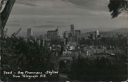 San Francisco Skyline from Telegraph Hill Postcard