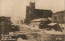 St. Francis Church, Vallejo St. Postcard