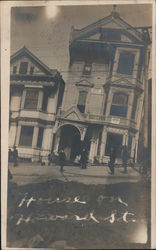 House on Howard St. Earthquake Postcard