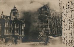 During the Fire - San Francisco Earthquake Postcard