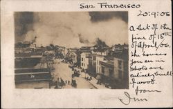 San Francisco Fire Earthquake Postcard