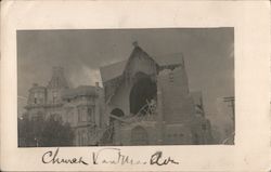 A Church After the Earthquake and Fire Postcard