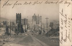 View From Nob Hill Toward the Ferry San Francisco, CA Postcard Postcard Postcard