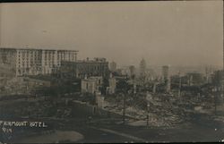 Fairmount Hotel Earthquake Postcard