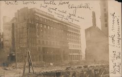 Destroyed Buildings After Fire San Francisco, CA Postcard Postcard Postcard