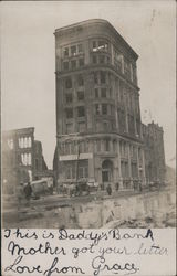 Ruins of a Bank Earthquake Postcard