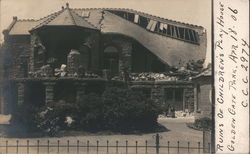 Ruins of Children's Playhouse Golden Gate Park Earthquake Postcard