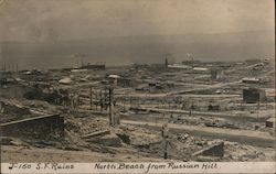 North Beach from Russian Hill Earthquake San Francisco, CA Postcard Postcard Postcard