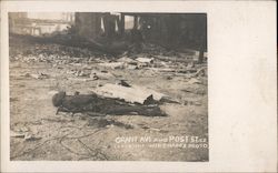 Grant Ave and Post st Corpse Earthquake Postcard