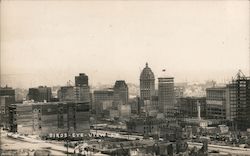 Birds Eye View Earthquake Postcard