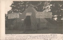 San Francisco Quake Tent Office Postcard