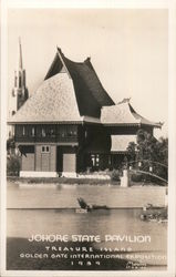 Johore State Pavilion - Treasure Island - Golden State International Exposition Postcard