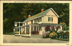 Valley Green Hotel, Fairmont Park Philadelphia, PA Postcard Postcard