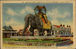 Elephant Hotel Atlantic City, NJ Postcard Postcard