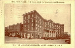 Hotel Northampton And Wiggins Old Tavern Postcard