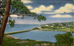 Coast Highway From Torrey Pines Park San Diego, CA Postcard Postcard