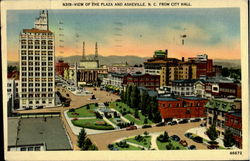 View Of The Plaza And Asheville Postcard