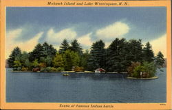 Mohawk Island And Lake Winnisquam New Hampshire Postcard Postcard