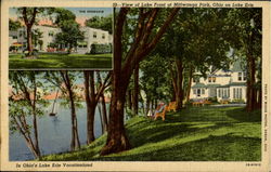 View Of Lake Front , Mitiwanga Park Postcard