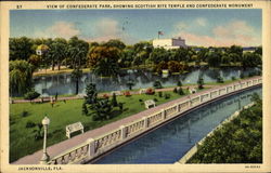 View Of Confederate Park Jacksonville, FL Postcard Postcard