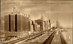 The Stevens Chicago, IL Postcard Postcard