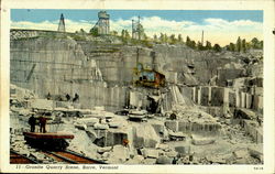 Granite Quarry Scene Postcard