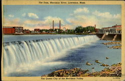 The Dam Merrimac River Postcard