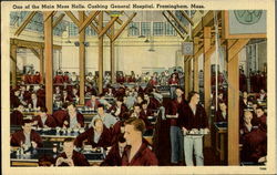 One Of The Main Mess Halls, Cushing General Hospital Postcard