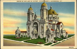 Shrine Of Our Lady Of Victory Father Baker's Postcard