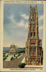 Riverside Church And Grant's Tomb Postcard