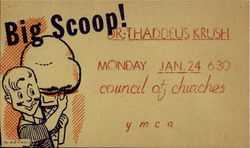 Big Scoop! Dr. Thaddeus Krush Postcard